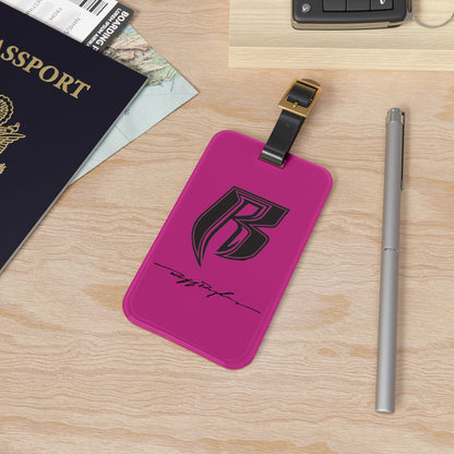 RR Luggage Tag (Hot Pink/ Black)