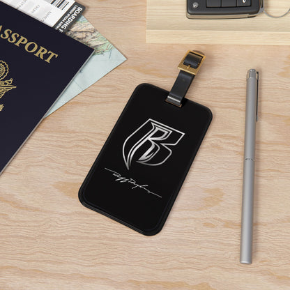 RR Luggage Tag (Black/ Silver)